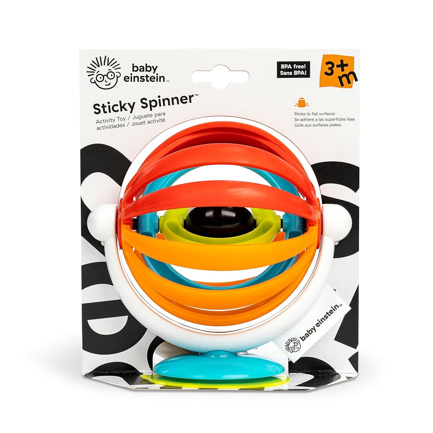 Baby Einstein Sticky Spinner BPA-Free High Chair Activity Toy, Ages 3