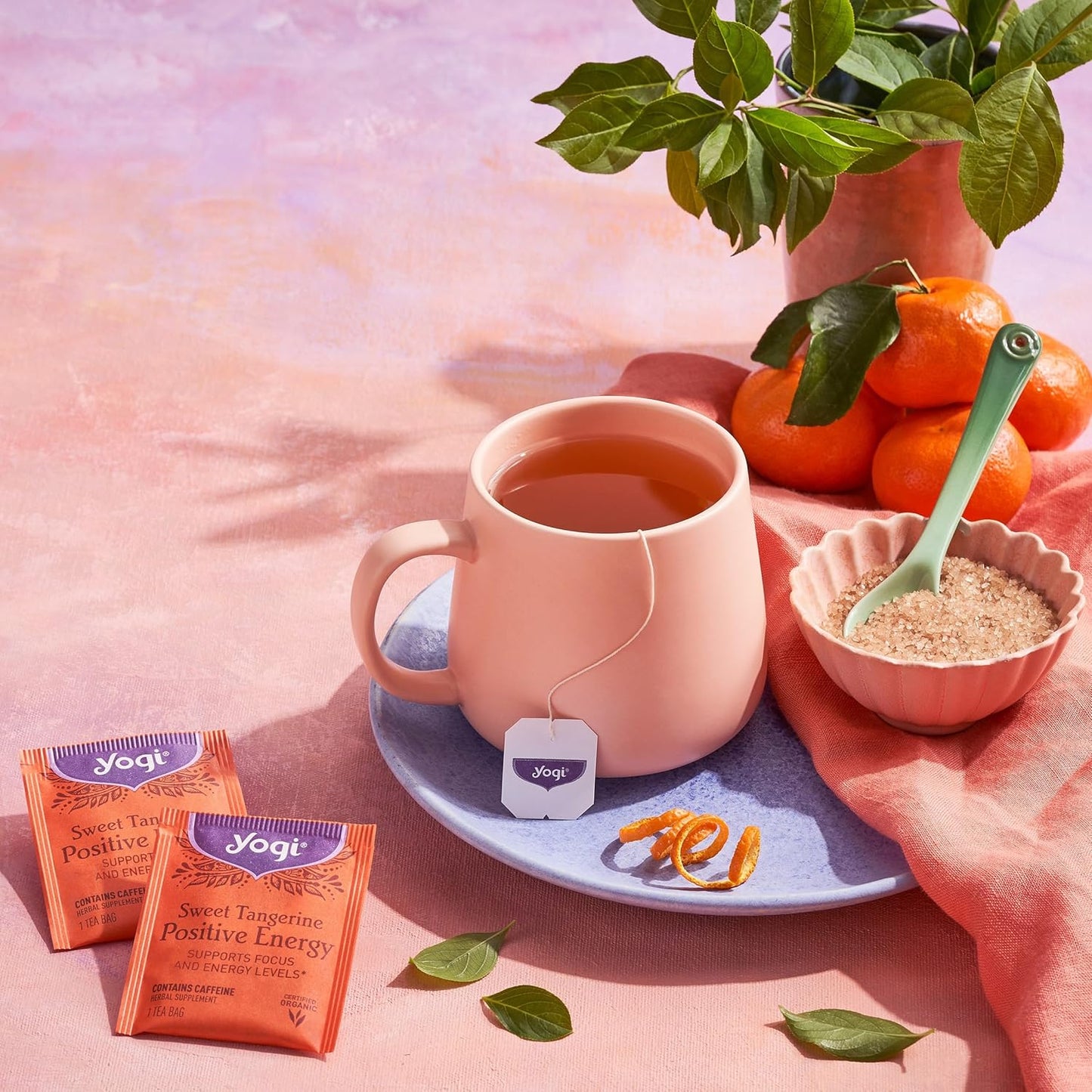 Yogi Sweet Tangerine Positive Energy, 16 Tea Bags, Packaging May Vary (Pack of 1)