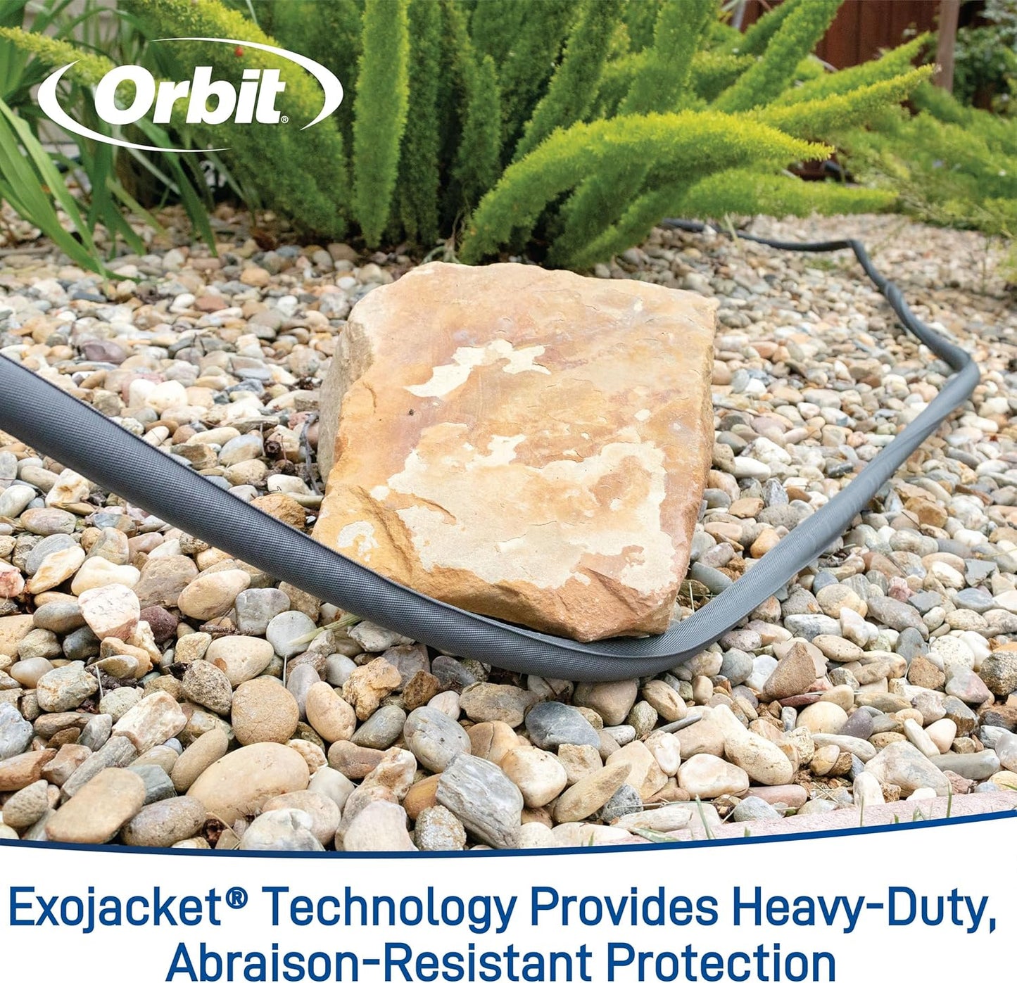 Orbit 33180 ExoJacket Fabric Garden Hose - Heavy-Duty Water Hose (100-