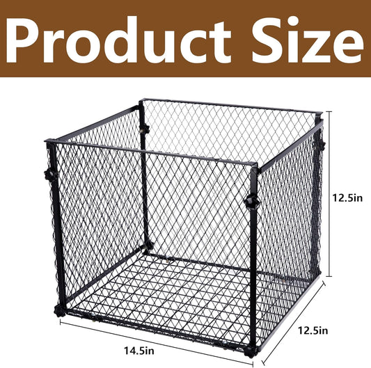 moonoom Deer Feeder Varmint Guard - 14.5” x 12.5” Varmint Cage for Feeder, Keep Raccoon Squirrels Birds Away from Your Feeder (Square)