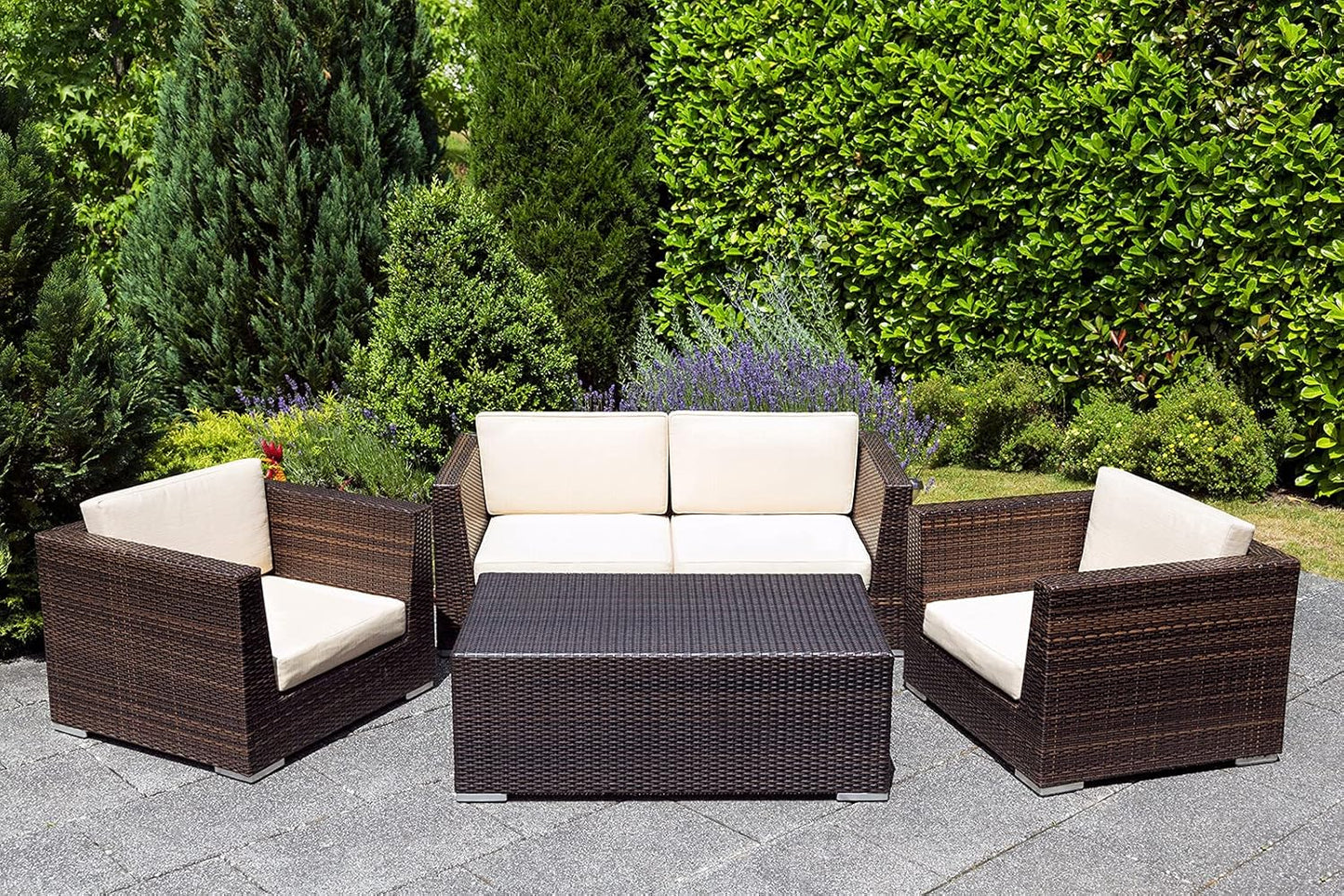 Repair Kit(Wicker + Weaving Tool) for Coffee Wicker Table and Chair, Gradient Brown Rattan for Outdoor Patio Furniture, All-Weather Wicker for Conversation Set Repair -70m (220 ft)