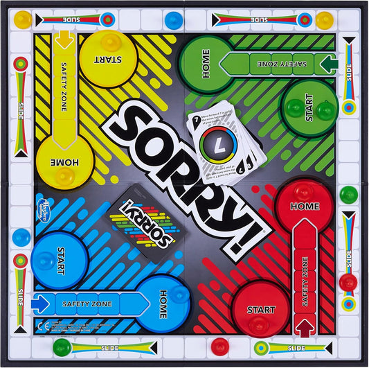 Sorry! Board Game for Kids Ages 6 and Up; Classic Hasbro Board Game; E