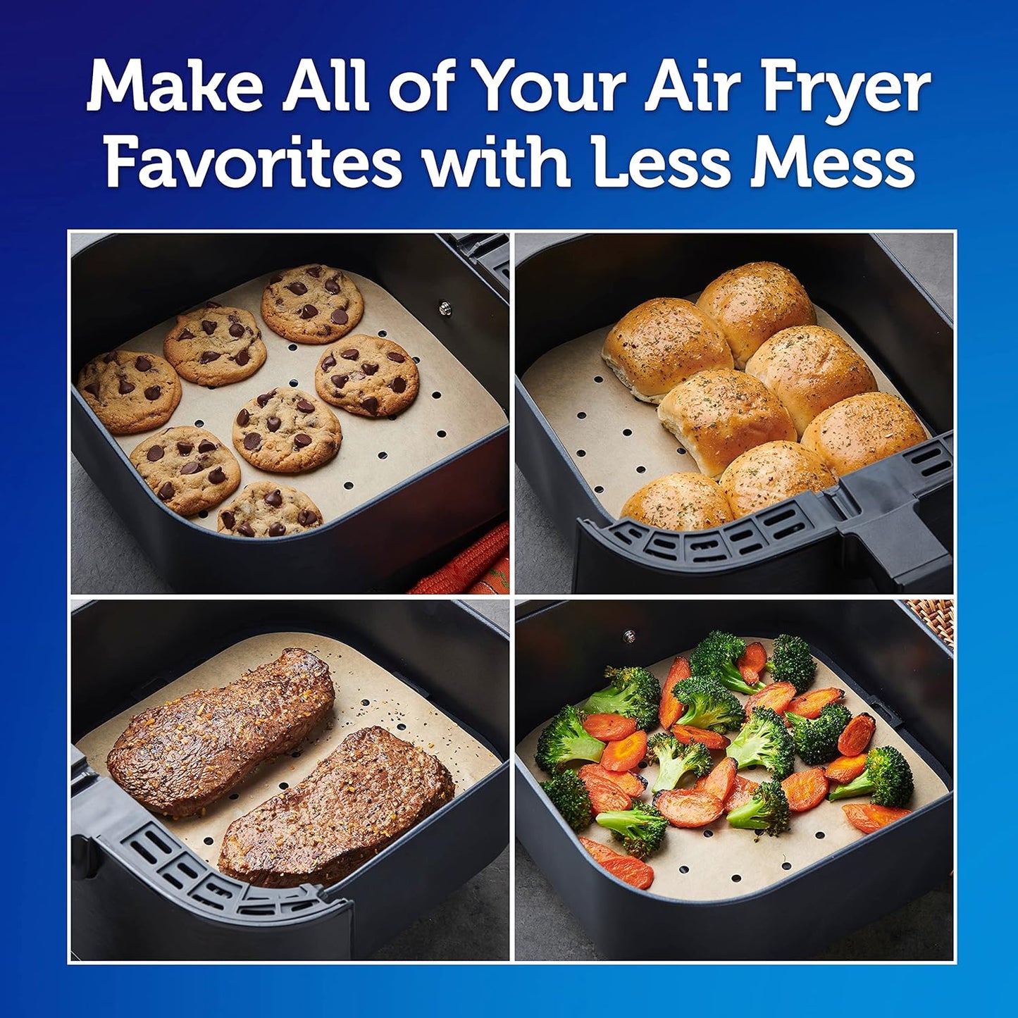 Reynolds Kitchens Air Fryer Liners Disposable, Unbleached Parchment Pa