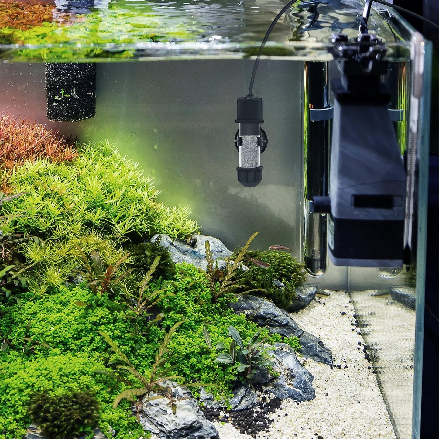 hygger Small Aquarium Betta Heater, Submersible Fish Tank Heater 10W/2