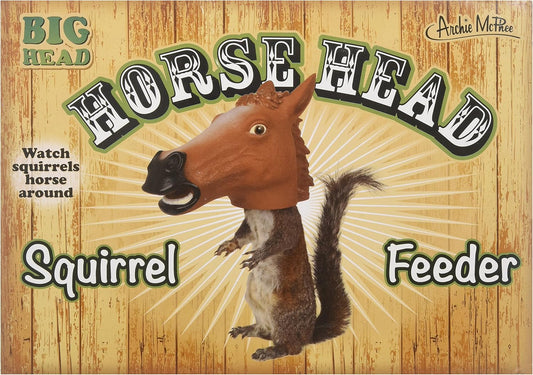 Accoutrements Horse Head Squirrel Feeder
