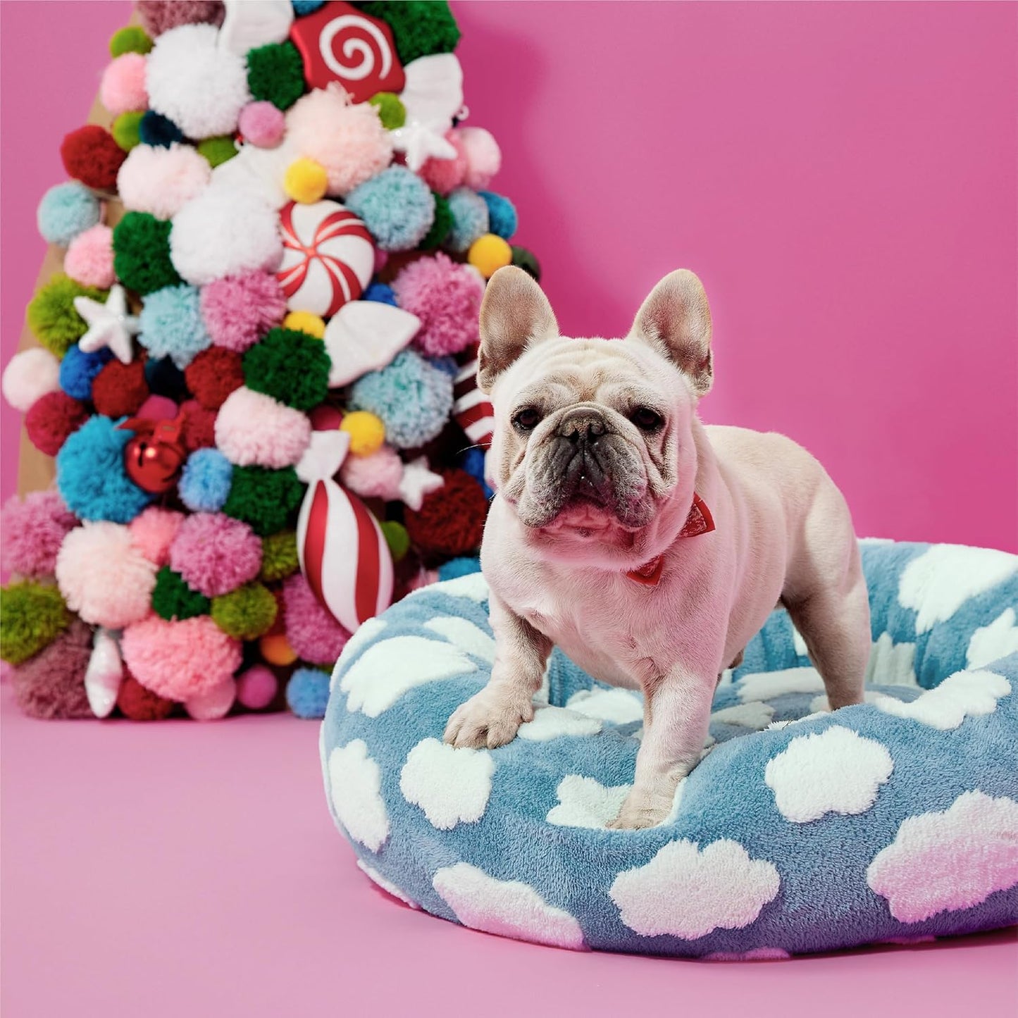 LE SURE Shown on TV Donut Dog Bed Medium Size Dog - Round Cat Beds Ind