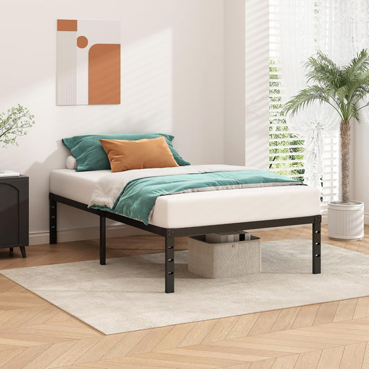 Metal Platform Bed Frame 14 Inch Tall,No Box Spring Needed,Twin Size B