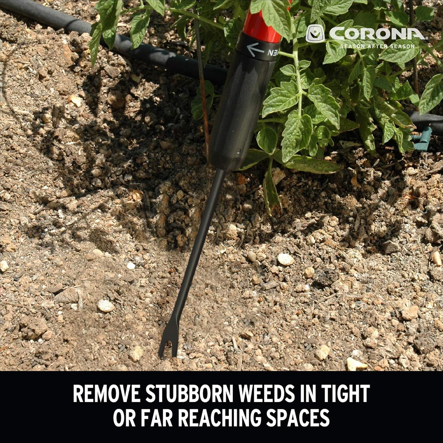 Corona Tools Extendable Handle Weeder for Raised Garden Beds – Adjustable 18"–32" Telescoping Garden Weeding Tool