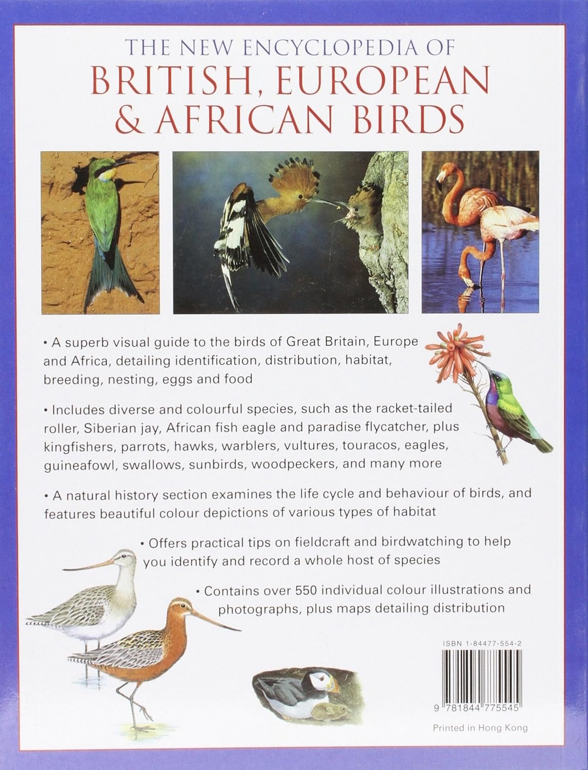 The New Encyclopedia of British, European & African Birds: An Illustrated Guide And Identifier To Over 550 Birds, Profiling Habitat, Behaviour, Nesting And Food