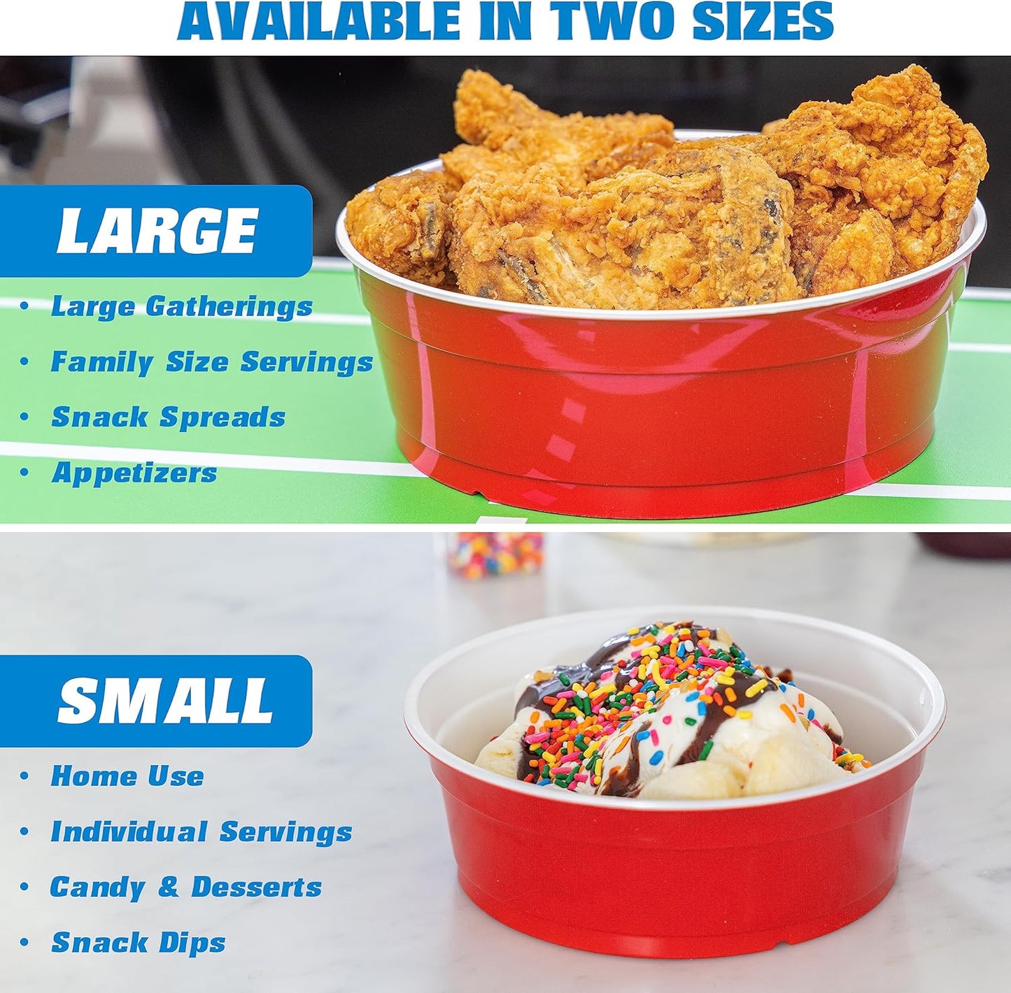 GoBig Red Party Cup Bowls