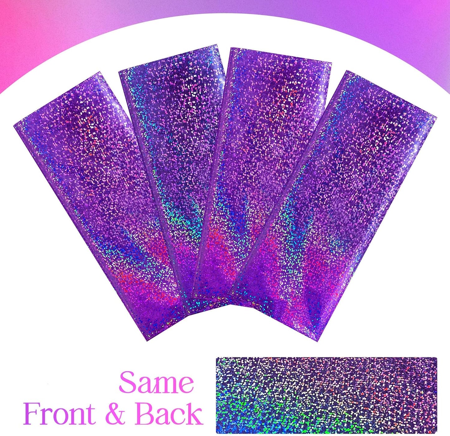 Sparkling Holographic Laser Tablecloth - Shimmering, Waterproof, Easy to Clean - Ideal for Bachelorette, Birthday, Wedding, and Anniversary Party Decorations (Purple, 1)
