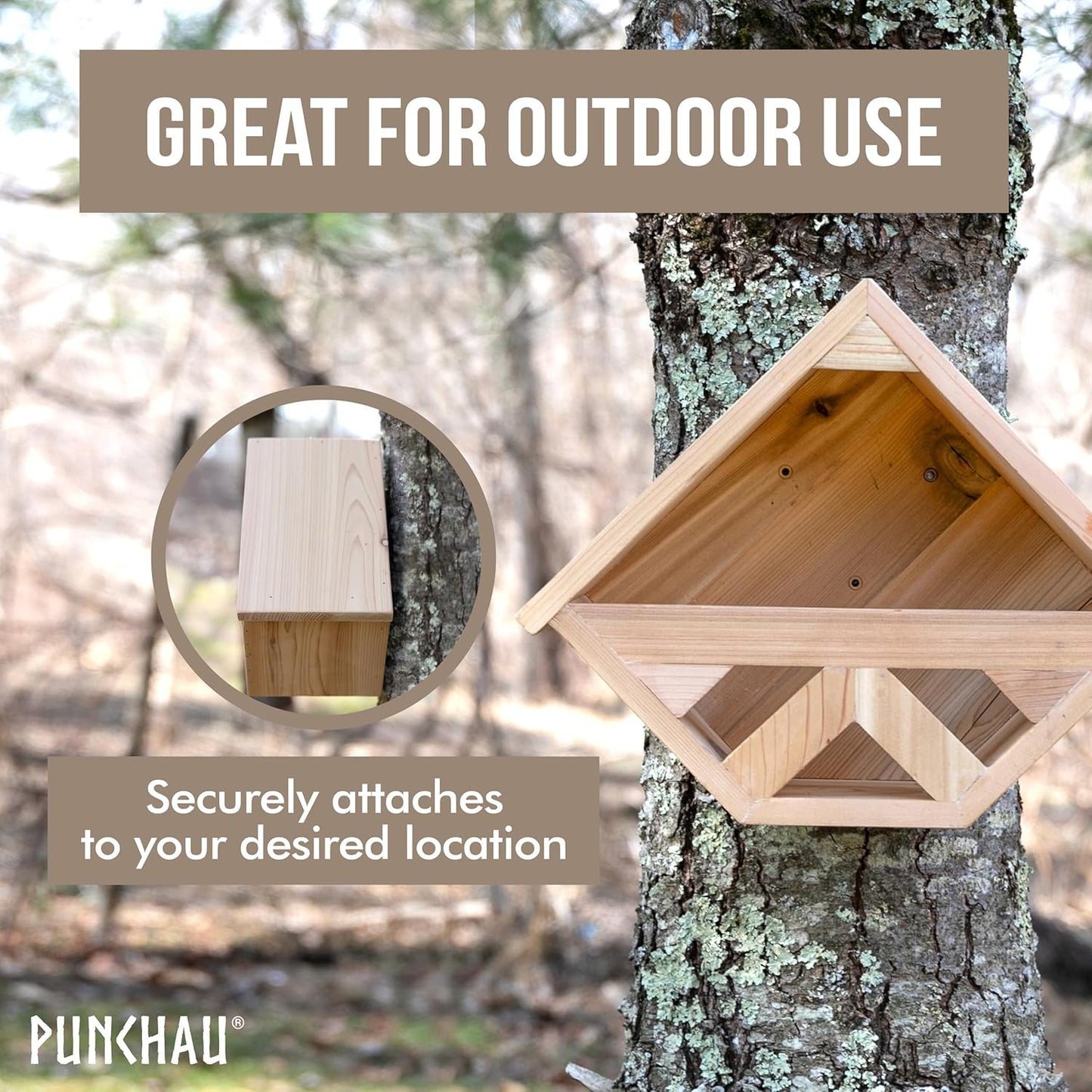 Cedar Mourning Dove Nesting Box - Dove Bird House for Outside Nesting,