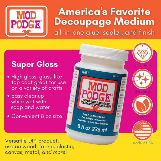 Mod Podge Super Thick Gloss (8-Ounce), CS11297