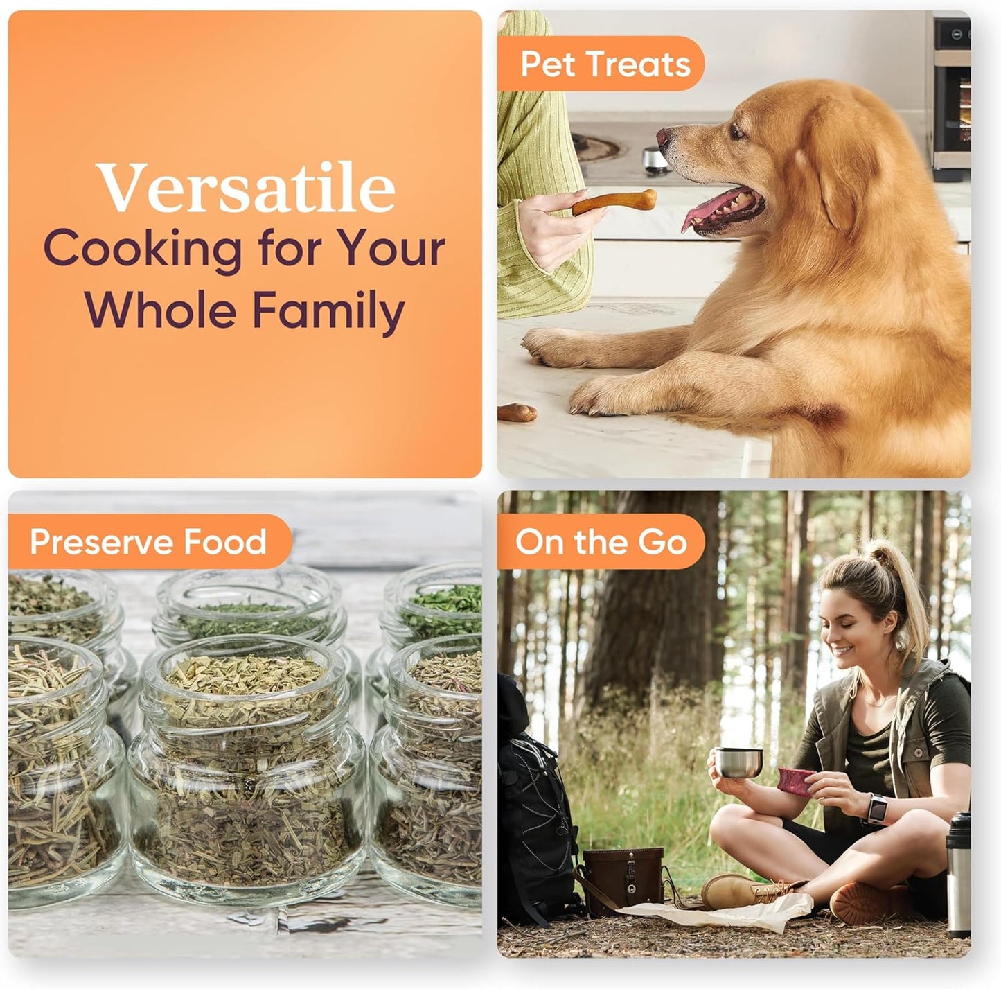 COSORI Food Dehydrator, Bigger Than 7 Trays with Large 6.5 ftΒ² Drying Space, Stainless Steel Trays, 600W Faster Drying, 165Β°F Dehydrated Dryer for Jerky, Dog Treats, Herbs, Meat, Fruit, Yogurt, Silver