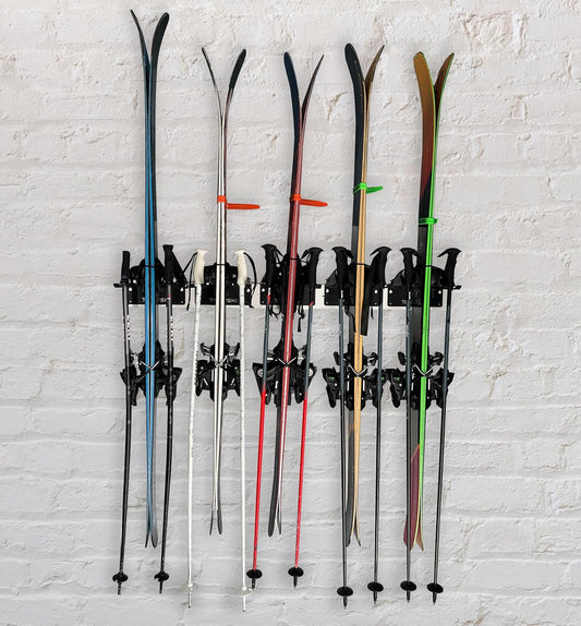 TRAPAWAY Wall Rack | Holds 1 pair of Skis or Snowboard by Bindings | G