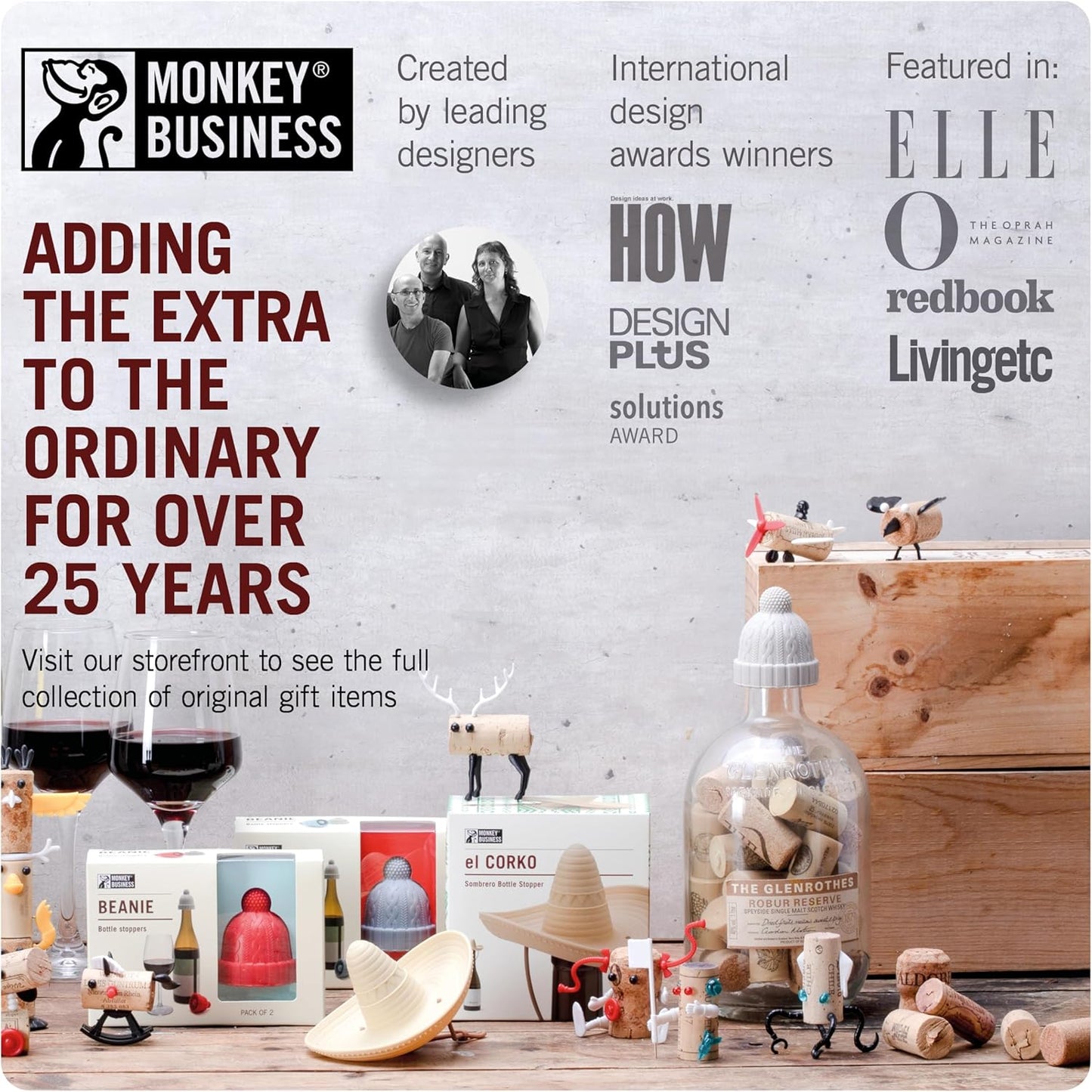 Monkey Business Howdy - 2-Pack Cowboy Hat Wine Stoppers – Fun Silicone