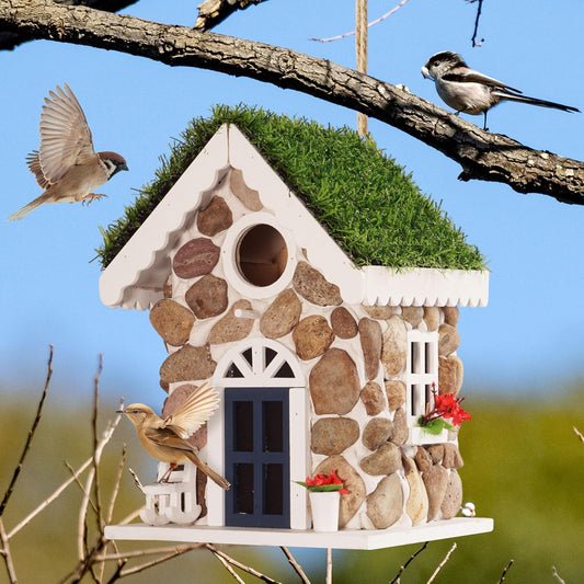 MIXUMON Bird Houses for Outside, Outdoor Bird House for Bird Families