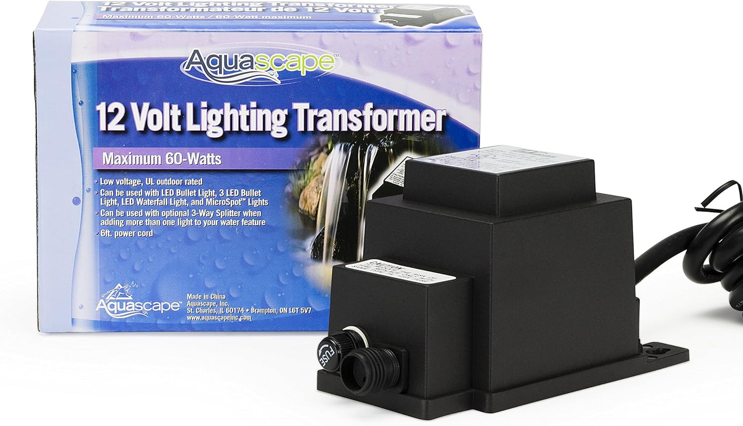 Aquascape Light Transformer 60 Watt 12 Volt for Pond Water Feature and Garden 98486