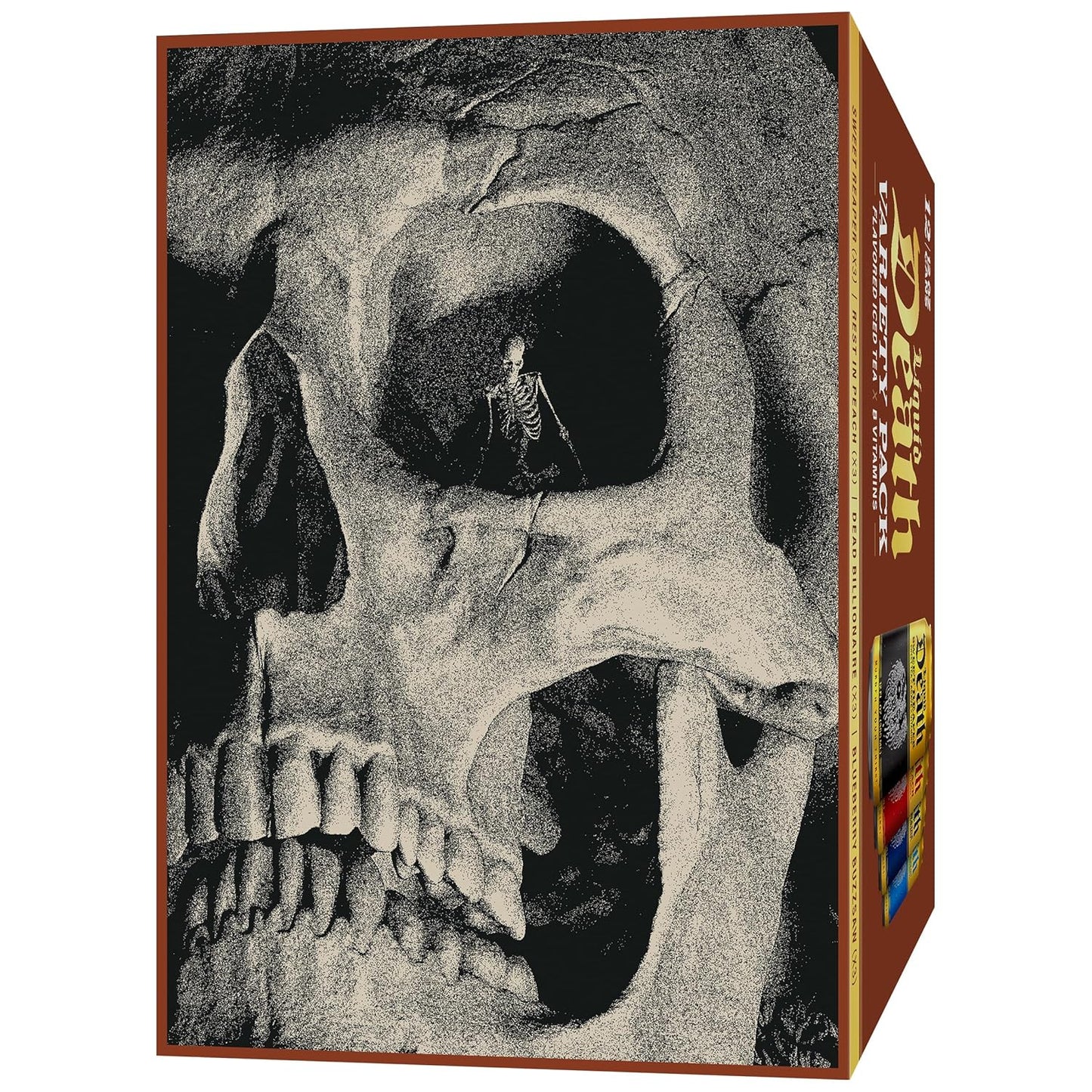 Liquid Death Iced Tea - Variety, Less Sugar*, Boost of Caffeine, B Vit