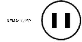 Leviton 15 Amp, 125 Volt, NEMA 1-15P, 2P, 2W, Plug, Straight Blade, Residential Grade, Polarized, Non-Grounding, 101-P, Brown