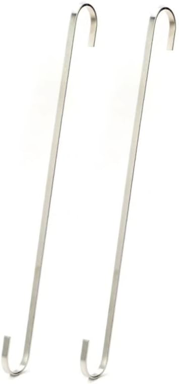 2 Pcs Extra Large S Shaped Hooks 16 inch, Heavy Duty Long S Hooks for Hanging Plant Extension Hooks for Closet,Garden,Indoor Outdoor Uses(Silver)