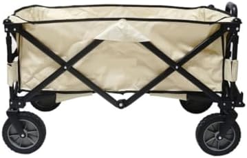Portable Camping Cart,Outdoor Beach Camping Folding Trolley Cart for Fishing Gear and Shopping Transport with Self Driving Camping Tool Cart