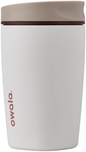 Owala SmoothSip Slider Insulated Stainless Steel Coffee Tumbler, Reusa