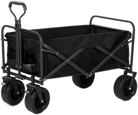 Collapsible Wagon Cart with Wheels Foldable Folding Wagons Carts Silen