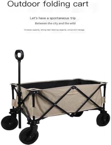 Portable Camping Cart,Portable Folding Beach Trolley Cart for Outdoor 