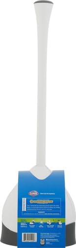 Clorox Toilet Plunger with Hideaway Holder Caddy Heavy-Duty Compact De