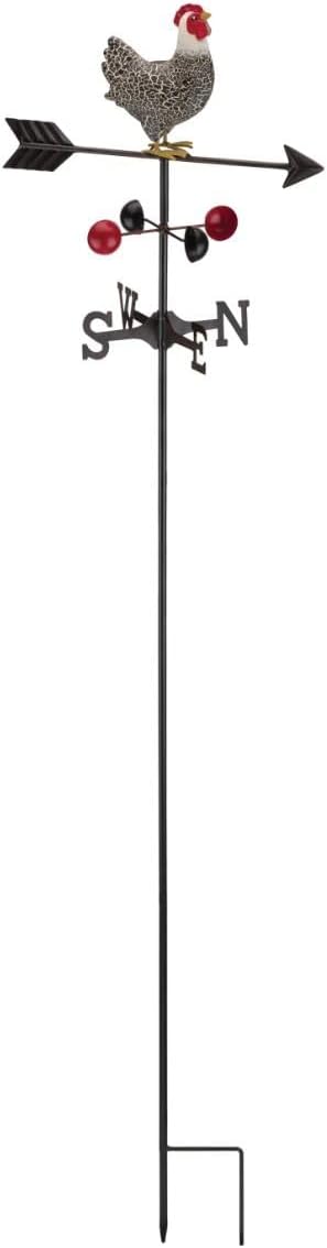 Regal Art & Gift Metal Weathervane Garden Stake - Decorative Handcrafted Outdoor Lawn & Patio Décor - Durable Weather-Resistant Design - Murray Rooster