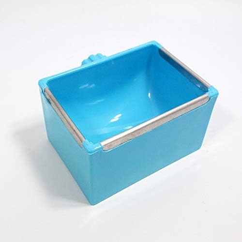 Small Pet Feeder Food Water Bowl Cage Hanging Dish for Birds Parakeet,Dwarf Syrian Hamsters,Hadgehog,Gerbils,Rats,Mice,Gerbils,Mini Small Animals (Blue)