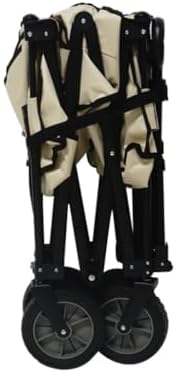 Portable Camping Cart,Outdoor Beach Camping Folding Trolley Cart for Fishing Gear and Shopping Transport with Self Driving Camping Tool Cart