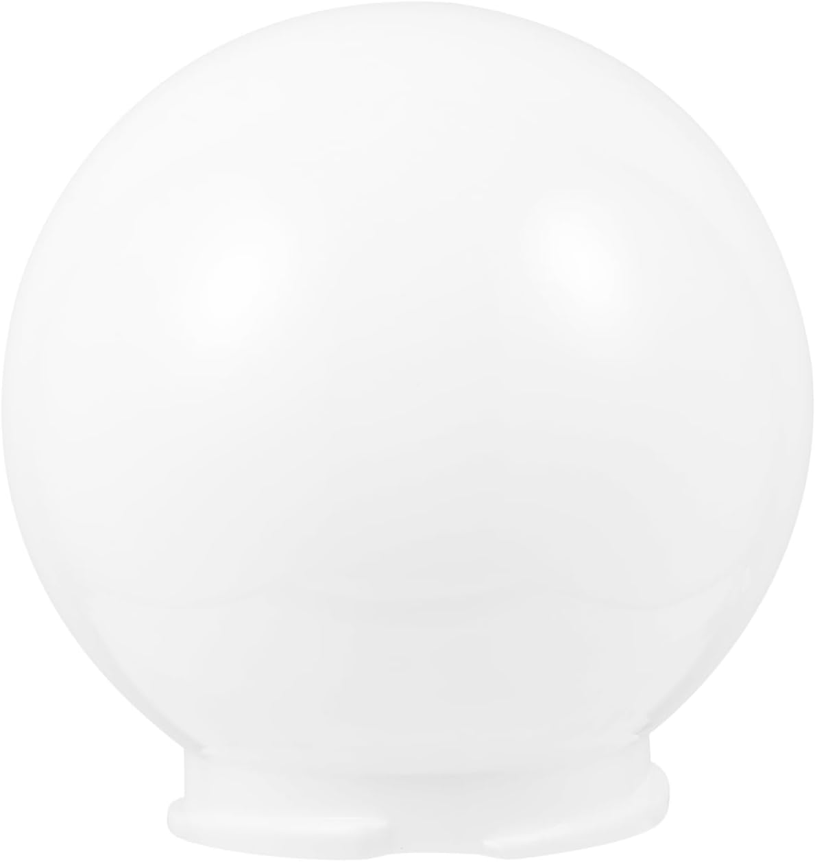 DECHOUS White Globe Lamp Shade Replacement Acrylic Globe Light Cover for Outdoor Patio Garden Courtyard Post, 12-Inch Round Design for Street and Landscape Lighting