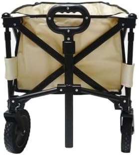 Portable Camping Cart,Outdoor Beach Camping Folding Trolley Cart for Fishing Gear and Shopping Transport with Self Driving Camping Tool Cart