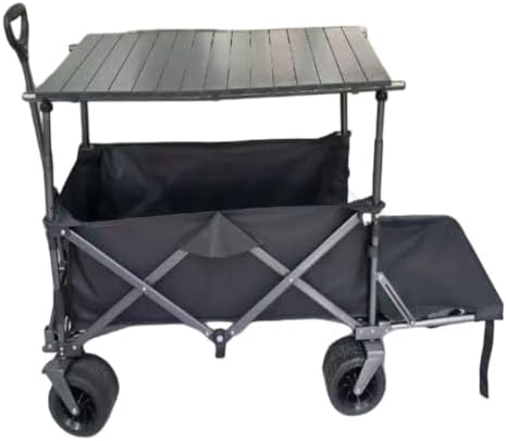 Portable Camping Cart,Outdoor Beach Camping Trolley Cart with Foldable