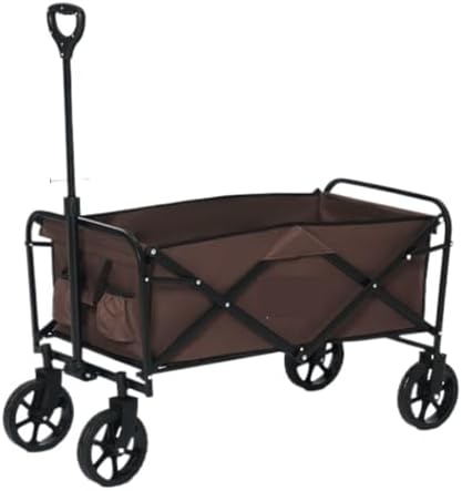 Portable Camping Cart,Portable Folding Beach Camping Trolley Cart for Off Road Adventures
