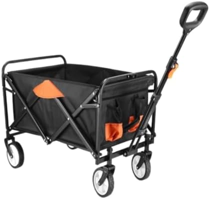 Portable Camping Cart,Outdoor Folding Beach Trolley Cart for Camping P