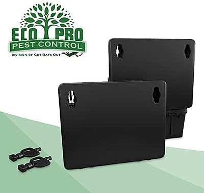 Rat Bait Stations 2-Pack | Refillable Outdoor Mouse Bait Station with 2 Locks & Keys | Weather-Resistant Rodent Bait Box for Indoor & Outdoor | Pet & Kid-Safe Rat Trap Alternative Medium Size