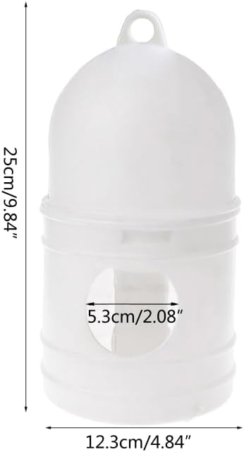 Auto Poultry Drinker Feeder for Water Container with Carrying Handle 1L Large Capacity for Pet Bird Poultr Bird Feeder Station Bird Feeder Tray Hanging Bird Feeder Bird Feeder Suet Bird