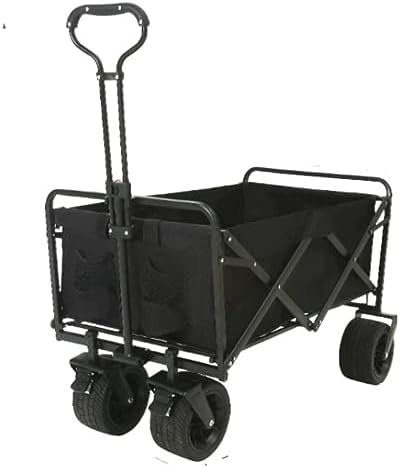 Collapsible Wagon Cart with Wheels Foldable Folding Wagons Carts Silen
