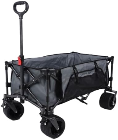 Portable Camping Cart,Portable Beach Trolley Cart for Camping Picnics and Fishing Folding and Flexible Outdoor Cart for Parties