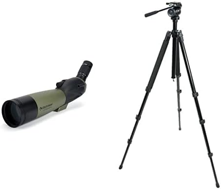 Celestron Ultima 80 Angled Spotting Scope Bundle for Bird Watching and