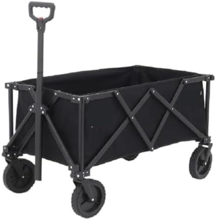 Portable Camping Cart,Folding Beach Cart Portable Mini Trolley for Camping Fishing Outdoor Activities