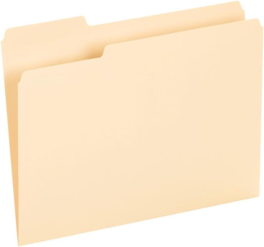 Pendaflex File Folders, Letter Size, 8-1/2" x 11", Classic Manila, 1/3