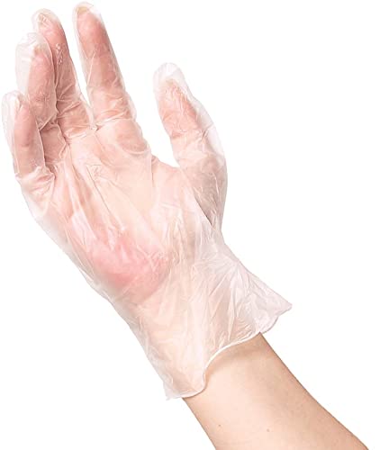 ForPro Disposable Vinyl Gloves, Clear, Industrial Grade, Powder-Free, 