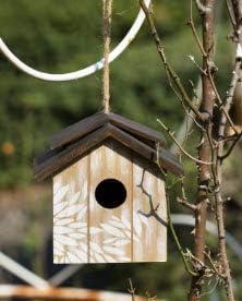 Topadorn Wooden Bird house Hanging Outdoor,Eco Friendly Materials and 