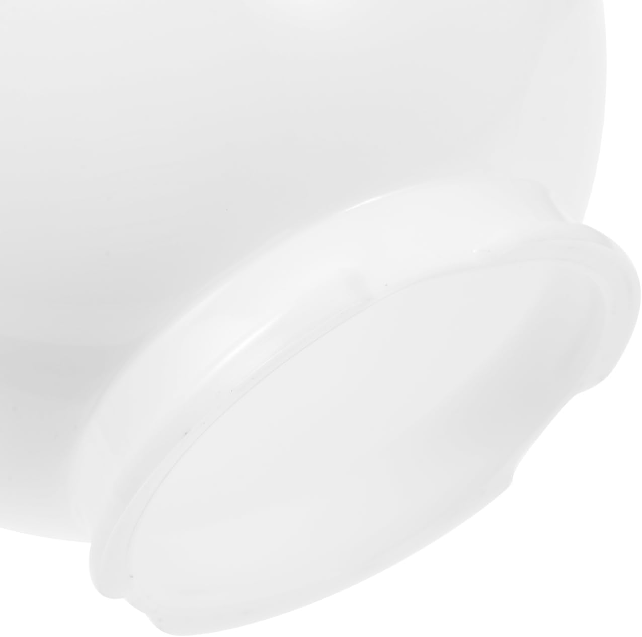 DECHOUS White Globe Lamp Shade Replacement Acrylic Globe Light Cover for Outdoor Patio Garden Courtyard Post, 12-Inch Round Design for Street and Landscape Lighting