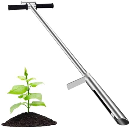40" Stainless Steel Soil Probe - 1.5" Diameter Ground Sampling Tool for Gardening, Lawn Care, Farming - Perfect for Soil Testing & Plant Health Assessment