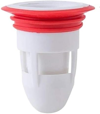 2pcs Deodorant Drain Core Toilet Bathroom Floor Drainer Cores Sewer Pest Control Silicone Anti-Odor Artifact Water Seal No Smell(Ordinary-White)